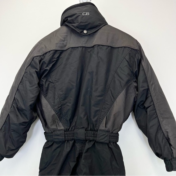 CB Sports Skiwear Vintage Snowsuit Womens Medium Black Snow Bunny Outdoors Retro - Picture 5 of 9